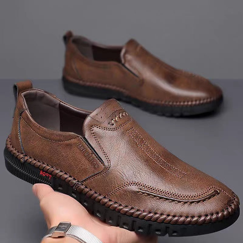 🏆30%OFF👞【39-44】Zapatillas deportivas casuales para hombre, fabricadas en piel auténtica, con suela suave, antideslizantes, transpirables
