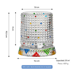 🥃【270ml】💎Vaso de whisky giratorio 360°, vaso de licor antiestrés pintado