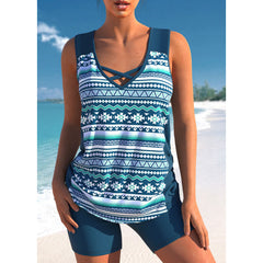 👙【S-5XL】Traje de baño deportivo de dos piezas para mujer