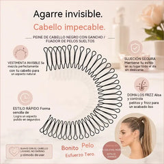 【Juego de 6 piezas】Peineta para cabello rebelde con agarre invisible y flexible