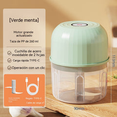 👍👍Mini Picadora Eléctrica de Alimentos Eficiente e Inalámbrica