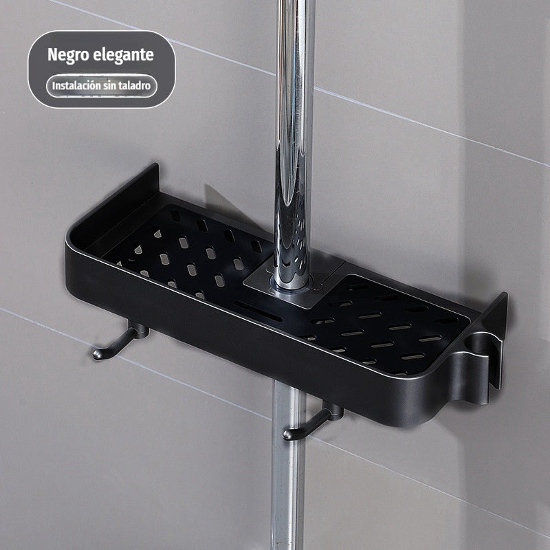 🔥Soporte de almacenamiento para barra de ducha de baño