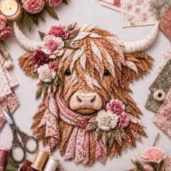 🐮💐Kit de tela 3D para armar | ✂️💕El set incluye todas las piezas