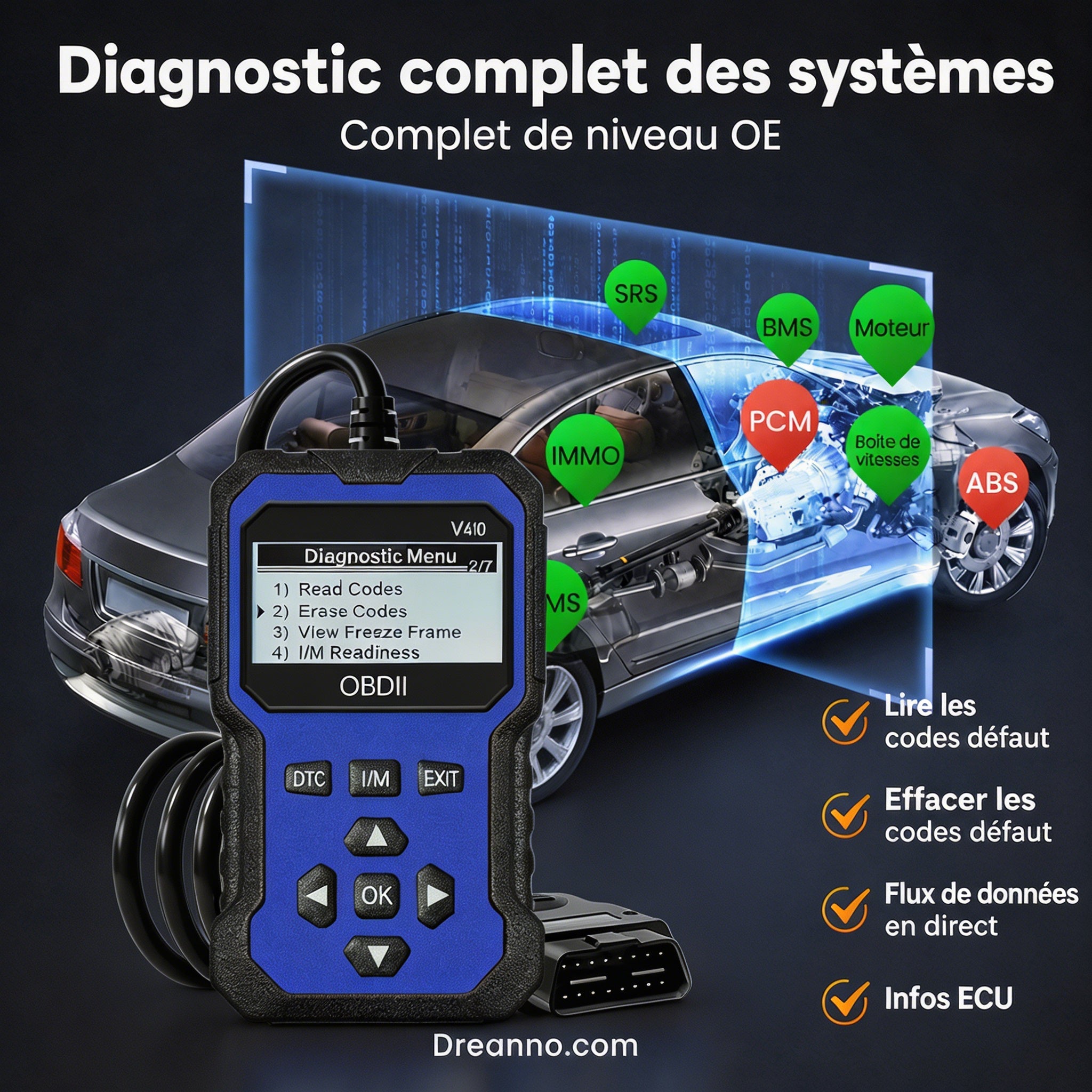 🔧🚗 49% de descuento ⚡ Escáner OBD2 profesional: diagnóstico completo, borrado con un clic y 12 idiomas. Compatible con todos los vehículos de 1996 en adelante 📊💡