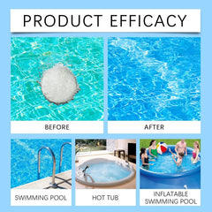 🏊‍♂️ Pastillas limpiadoras para piscinas para un agua cristalina: ¡Echa unas gotas, disuelve y sumérgete! 🌊✨