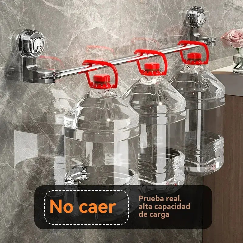 ✨🚿Diseño ligero y sin perforaciones —Toallero retráctil con ventosa