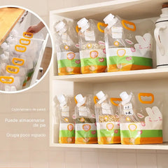 📢📢 ¡50% de descuento! Set de 6 piezas (con embudo) ⏰ Bolsas multiusos para almacenar alimentos, a prueba de insectos y humedad.