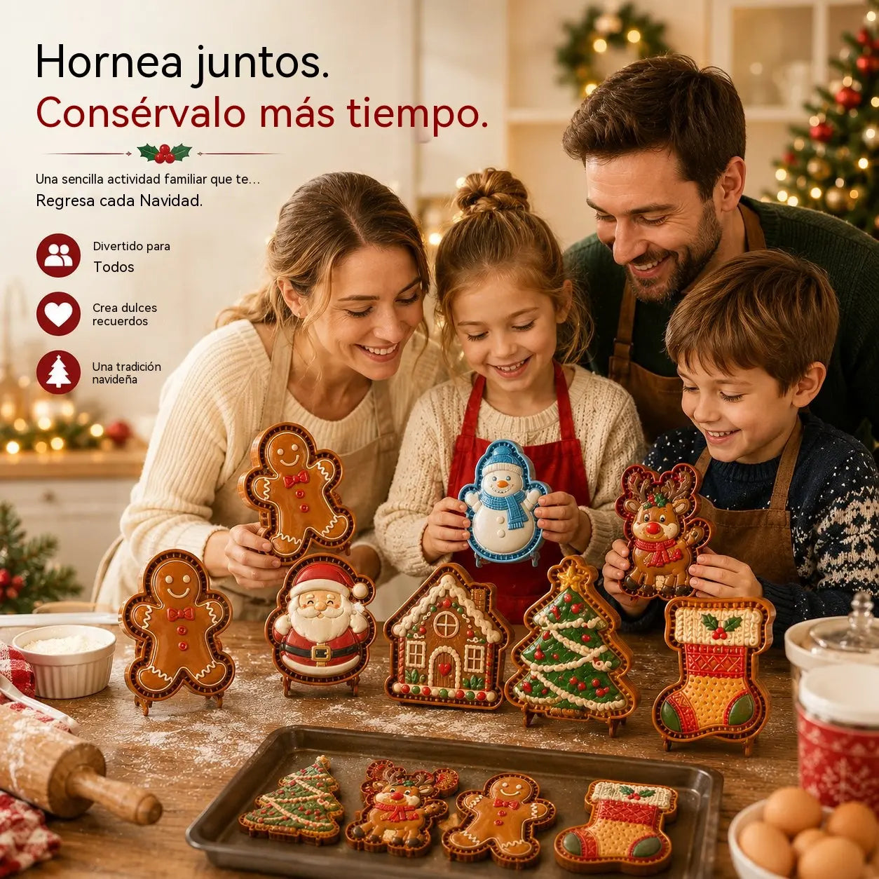 🎄 Moldes para pasteles con temática navideña: disponibles en una variedad de diseños.