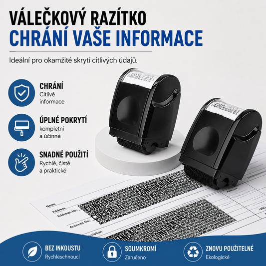 🔥Časově omezená nabídka, užijte si slevu 49 %! 🔥 Bezpečné razítko s rolovacím svitkem chránící soukromí – chraňte svou adresu a fakturační údaje.
