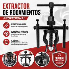 🛠️Extractor de cojinetes con orificio interior de tres garras, de doble propósito para extractor de neumáticos de triciclo y motocicleta, herramienta de desmontaje y mantenimiento
