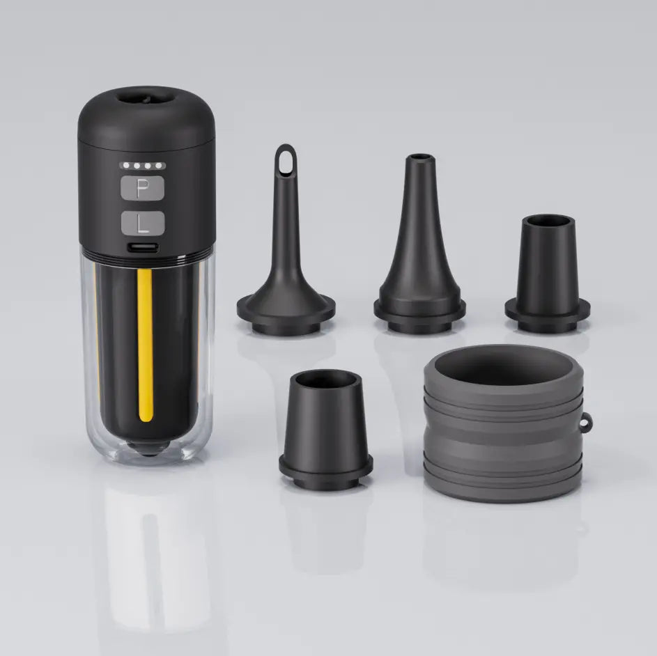 📢📢 1 juego 33 euro⏰ Bomba de aire portátil para exteriores con función de inflado y desinflado, luz de emergencia, luz ambiental y modo SOS; ideal para flotadores de piscina, botes inflables y colchones de aire.
