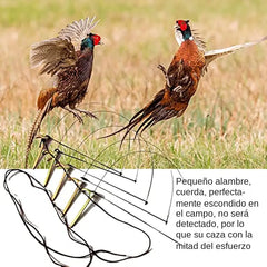 🦆🐓【5 piezas】Trampa para pájaros de tamaño mediano, adecuada para pollos, faisanes, ánades reales, perdices y patos.