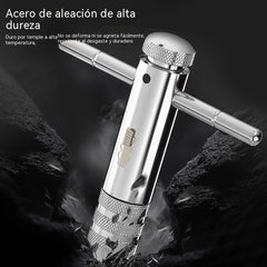 🔧Llave de trinquete ajustable para machos de roscar, herramienta de roscado extendida