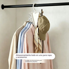 🔥【5 artículos】🥼Perchero de doble cara en forma de V – Colgador multifuncional para sombreros, bolsos y ropa