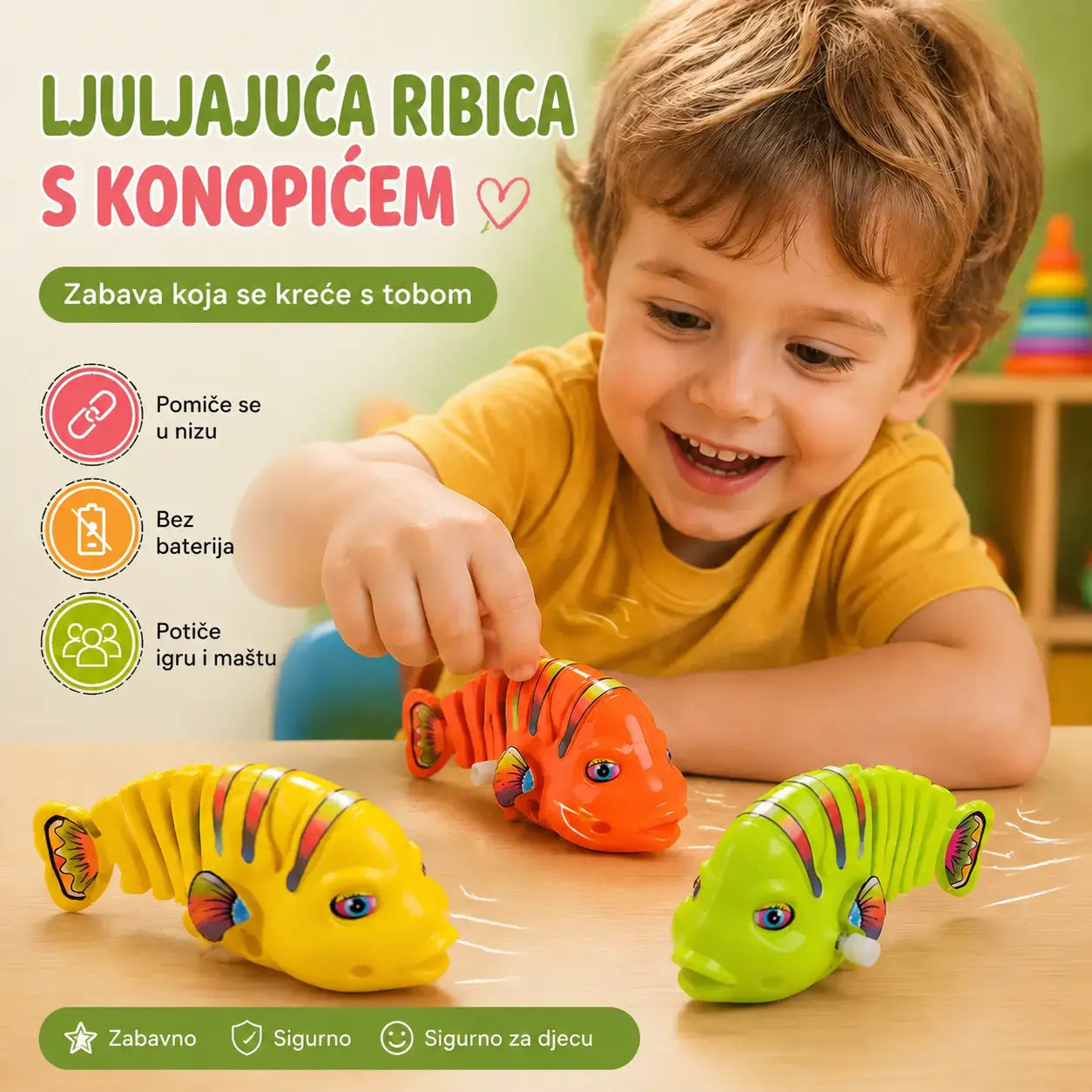 【6 komada】🐟 Kreativne igračke za djecu