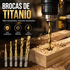 🔥【Compra 6 y obten 6 gratis（12 piezas）】🧰🔩 Juego de brocas multiusos