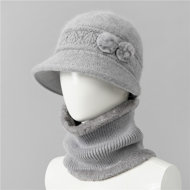 🔥 50% DESCUENTO | Accesorios de invierno suaves y abrigados❄️ Set de gorro y bufanda cálido para mamá y abuela