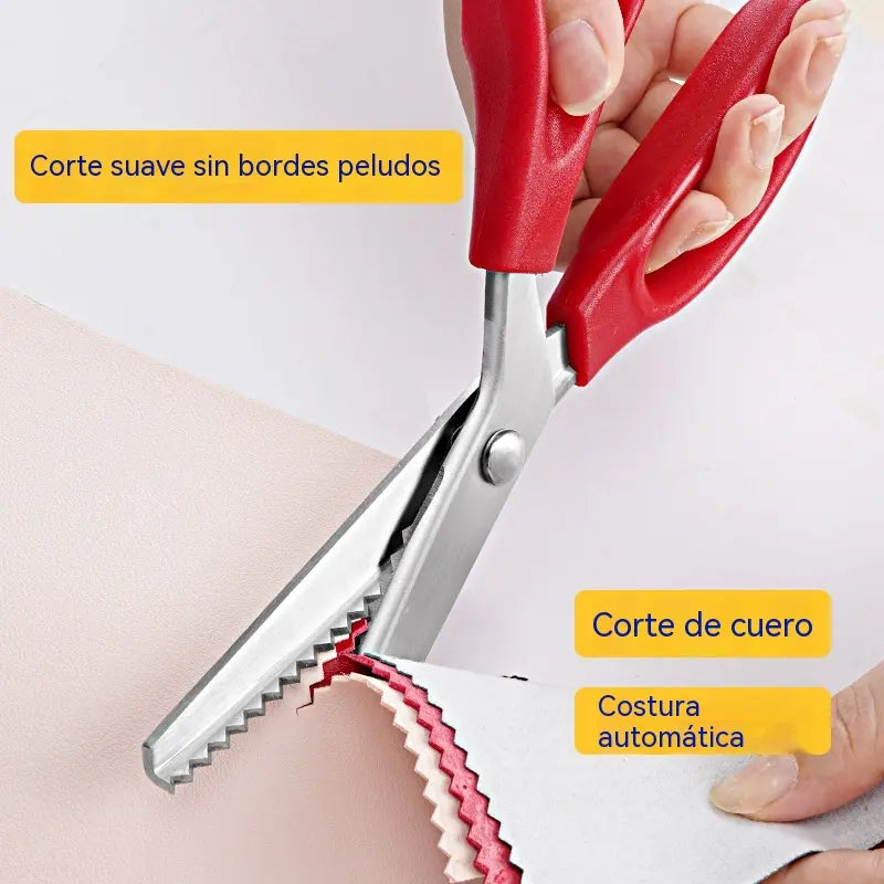 ✂️ Tijeras dentadas profesionales – Tijeras de tela afiladas y dentadas