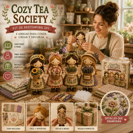🎁Último día: ¡Disfruta de un 49% de descuento! 🧵 Kit de patchwork para armar en miniatura de la serie Mundo en miniatura.