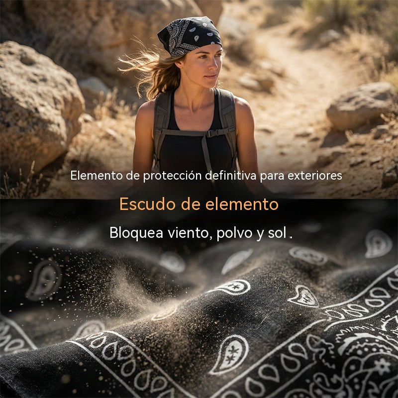 🏝【Paquete económico – 5 piezas】Gorra/diadema estilo hip-hop retro, absorbente del sudor, transpirable y que no resulta sofocante.