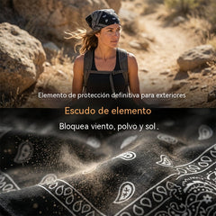 🏝【Paquete de gran valor – 5 piezas】Elegante sombrero/pañuelo para la cabeza de estilo retro hecho de seda transpirable