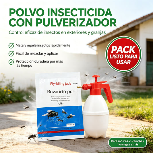 🦟Diseñado específicamente para matar mosquitos y moscas en granjas, ¡un solo paquete mata pulgas, saltamontes, cucarachas, moscas y mosquitos!