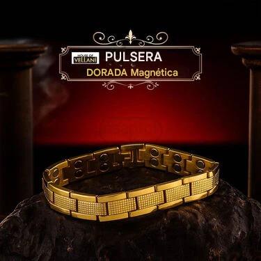 🔥[Disponible en 3 colores]🔥Pulsera magnética dorada