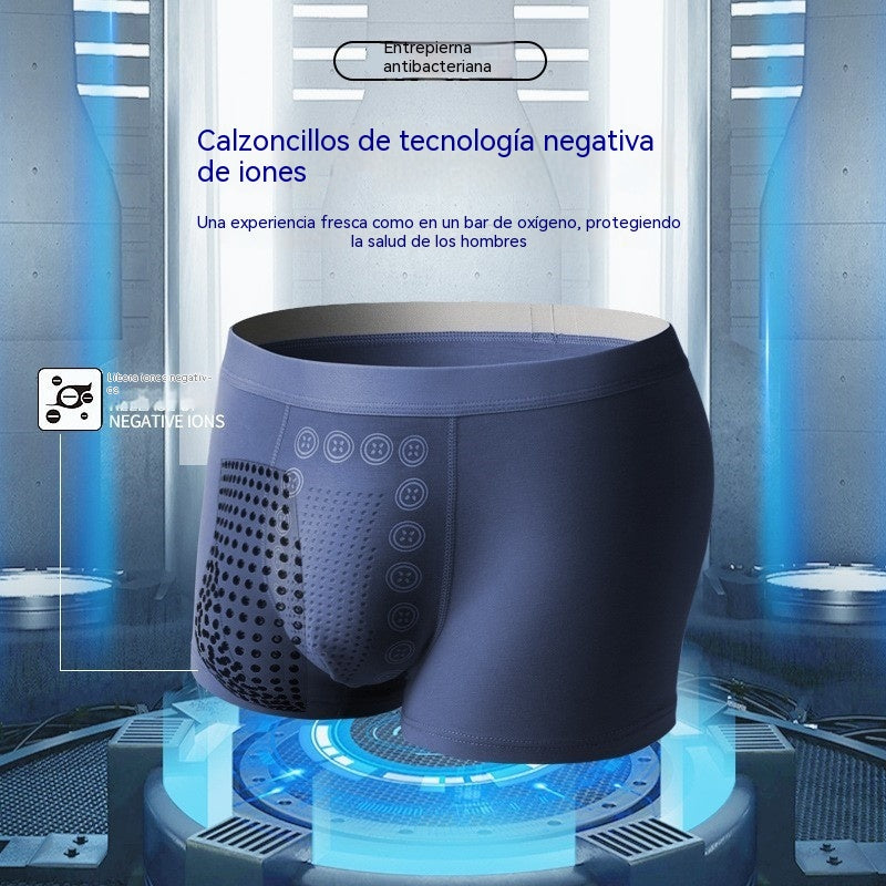 👍🩲Conjunto de calzoncillos bóxer de tres piezas transpirables y antibacterianos para hombre