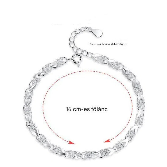✨【39%OFF】💖Nueva y moderna pulsera de plata de ley 925 para mujer🍀
