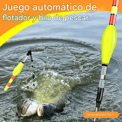 Flotador automático de profundidad ajustable con excelente visibilidad nocturna. ¡Cambia de color al instante cuando pica un pez! ¡No te pierdas ni un solo lugar de pesca!