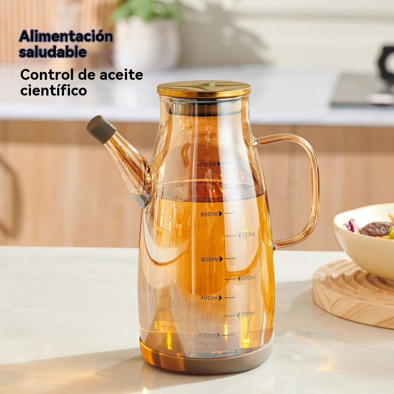 🏠🍴【600ml】Botella dispensadora de aceite con boquilla antigoteo