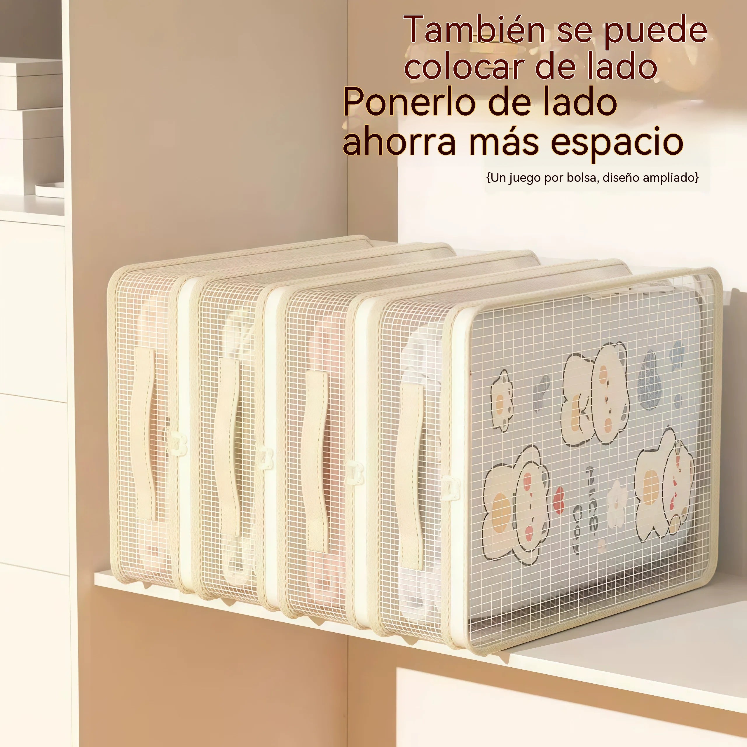【12 piezas】👍Bolsas de almacenamiento de malla para uso doméstico, que previenen la formación de moho y polvo.