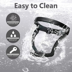 【Compra 1 y recibe 1 gratis】Protector facial completo de plástico, equipo de protección de seguridad, apto para uso unisex
