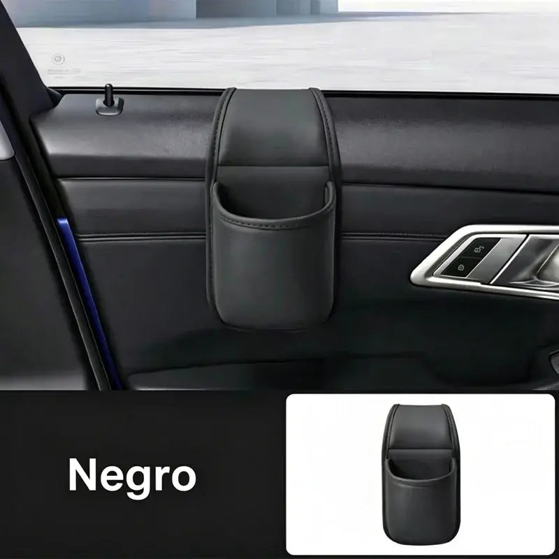 【2 unidades a 25 euros】🚗 Organizador de puerta para coche – Bolsillo de almacenamiento con soporte para vasos, colgante en la ranura de la ventanilla 🧺💧