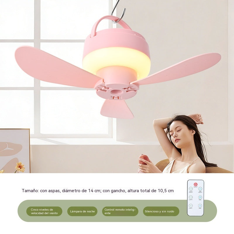 ⏰ Oferta por tiempo limitado: ¡Ventilador de techo recargable con luz LED! 🌬️✨ Incluye un cable de alimentación de 1,5 metros.