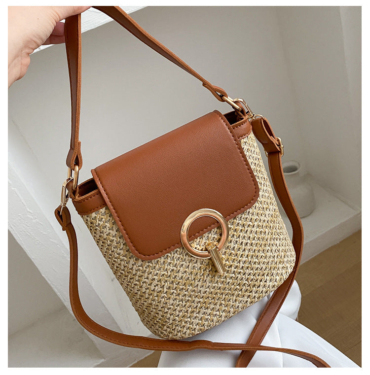 ✨👜Nuevo bolso bandolera/de mano de paja de gran capacidad 2026