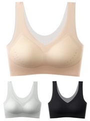 【50%OFF】🌸【40-120 kg】2026, sujetador push-up de seda helada sin costuras