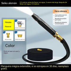 🔥⏰50% de descuento【Juego de 2 piezas】Pistola pulverizadora de alta presión para el hogar + manguera de agua telescópica de 2,5 m
