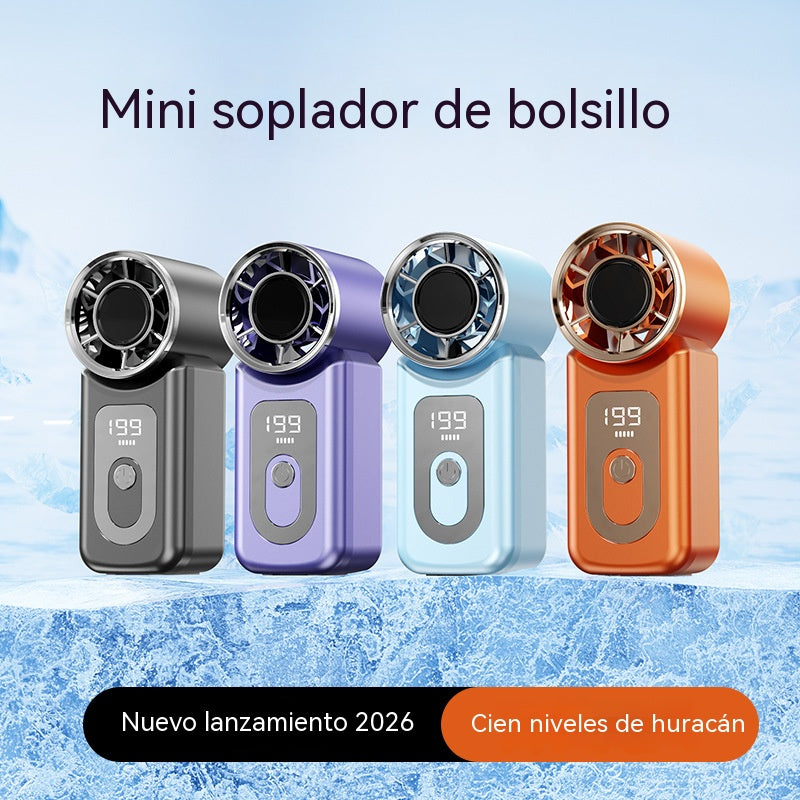 ❄Ventilador portátil de alta velocidad con sistema de superrefrigeración.