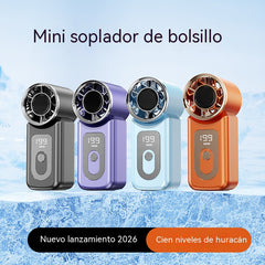 ❄Ventilador portátil de alta velocidad con sistema de superrefrigeración.