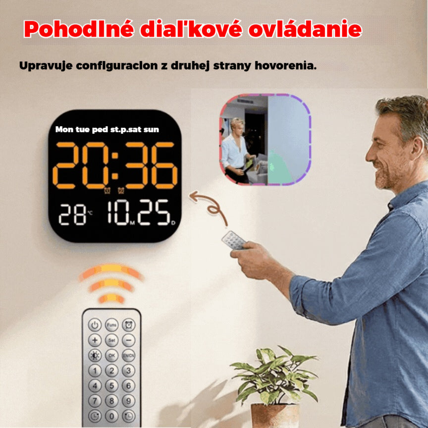 🕰️ Predalo sa viac ako 50 000 kusov! 🛏️ Digitálne hodiny do domácnosti a kancelárie: zobuďte sa jemne a zabudnite na otravné budíky! Nastaviteľný jas, tichá prevádzka v noci. 🌙