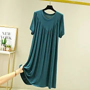 ⚡🔥ÚLTIMO DÍA 51% DE DESCUENTO 🔥Vestido de pijama de manga corta suave y cómodo