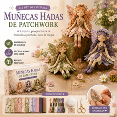 🌸50% de descuento - Serie de costura de cuentos de hadas - Set de muñecas de hadas de patchwork para hacer tú mismo✨👼