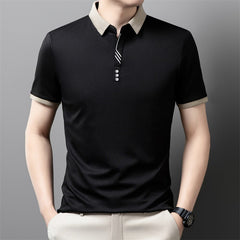 【Compre 1 y obtenga 1 gratis】 Polo de manga corta transpirable con solapa para hombre nuevo 2025