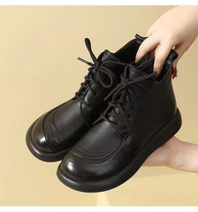 🔥【35-40】Botas ortopédicas de cuero para mujer, tallas grandes, 2025