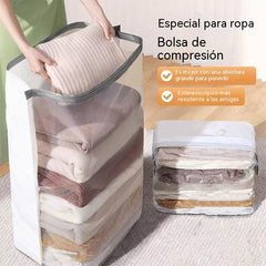 🔥¡ÚLTIMAS HORAS! Compra 1 y recibe 3 GRATIS 🎁 Bolsas al vacío sin bomba 💨 Ahorra hasta 80% de espacio y mantén tu ropa seca y protegida 🛏️👕