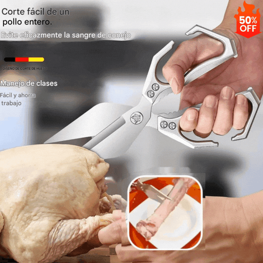 ✂️🔥 Tijeras de Cocina Multifuncionales de Alta Resistencia – Corta Fácilmente Todo Tipo de Alimentos 🍗