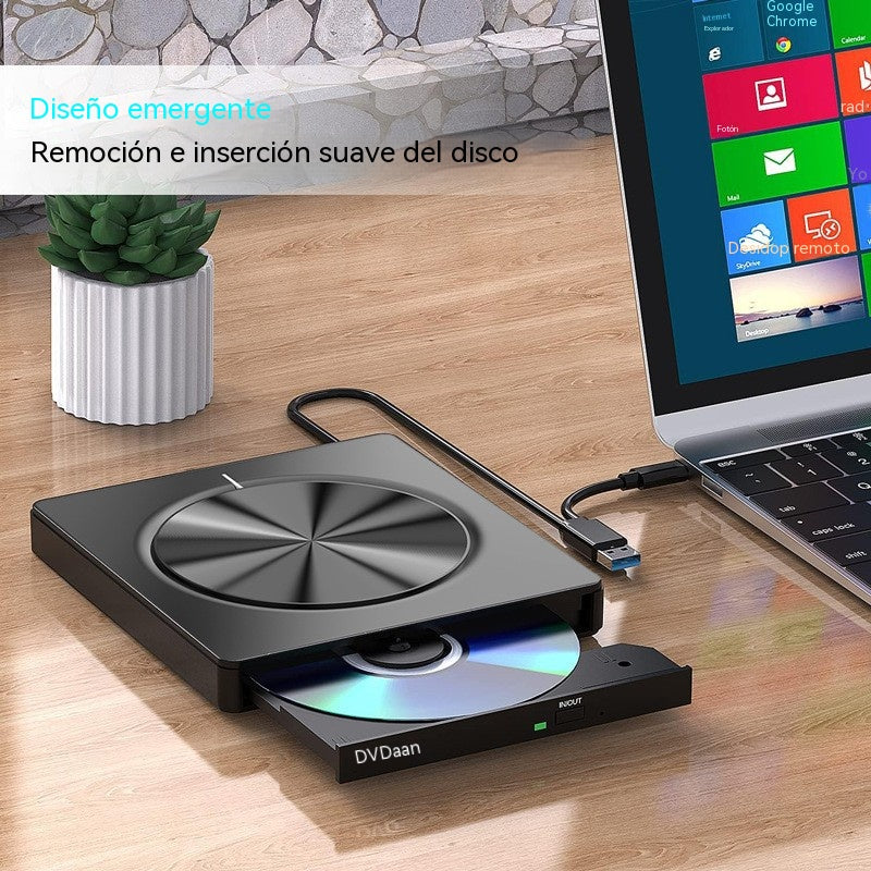 📢📢¡50% de descuento! 💿💻 Lector de CD/DVD Externo – Plug & Play, Portátil y Compatible con Mac/Windows