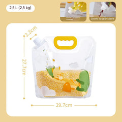 📢📢 ¡50% de descuento! Set de 6 piezas (con embudo) ⏰ Bolsas multiusos para almacenar alimentos, a prueba de insectos y humedad.