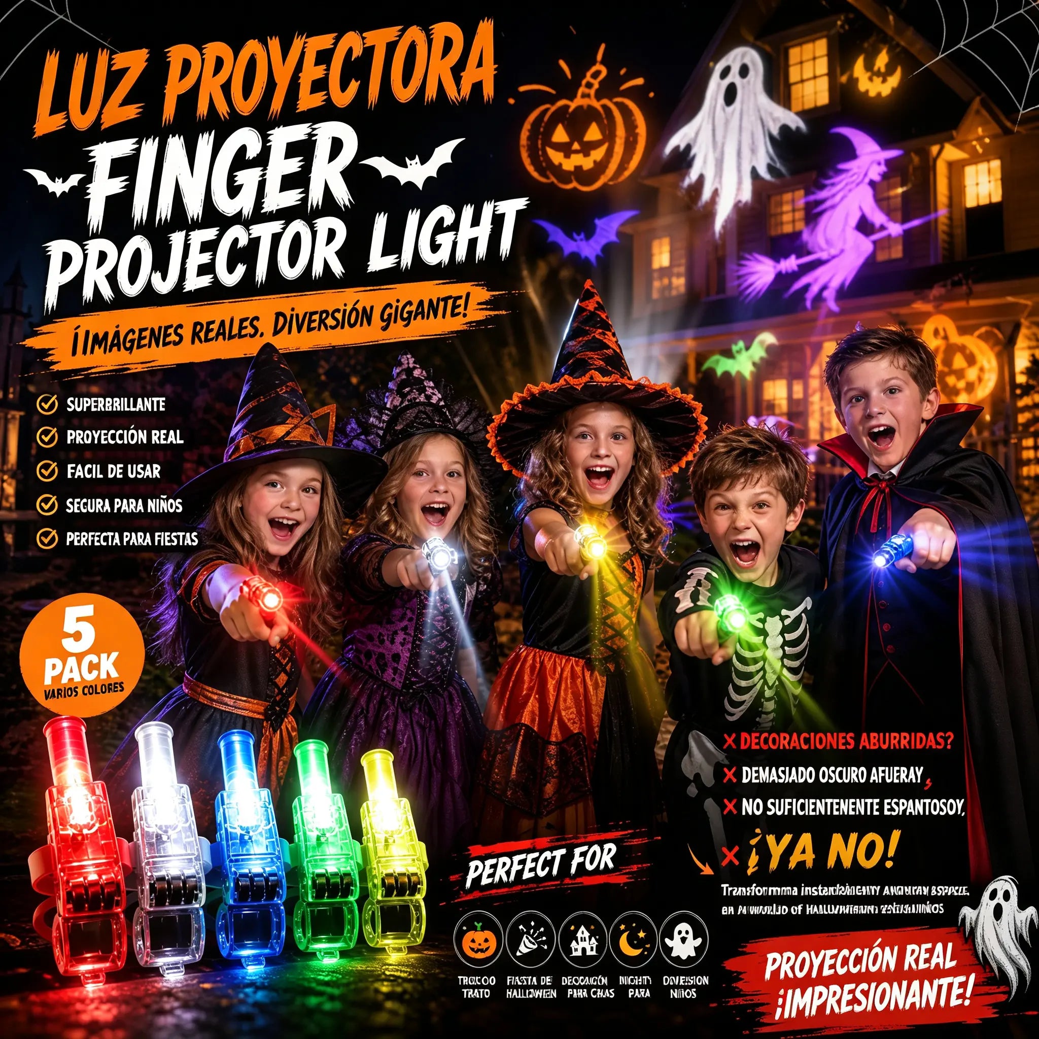 🥳【Juego de 24 piezas】🥳🎉Mini luces LED para dedos de colores: luz brillante multicolor, fácil de encender/apagar con una sola pulsación. Banda elástica suave para un ajuste cómodo 🎶✨